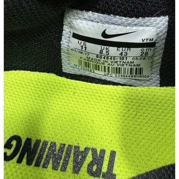 Nike Air Zoom Fitness Men’s Size 9.5 Sneakers Shoes White 904645-101 - Picture 7 of 8